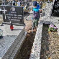 ZS Stanin - Porządkowanie grobów poległych żołnierzy