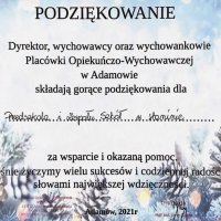 ZS Stanin - Przedszkolaki dla Domu Dziecka w Adamowie”.